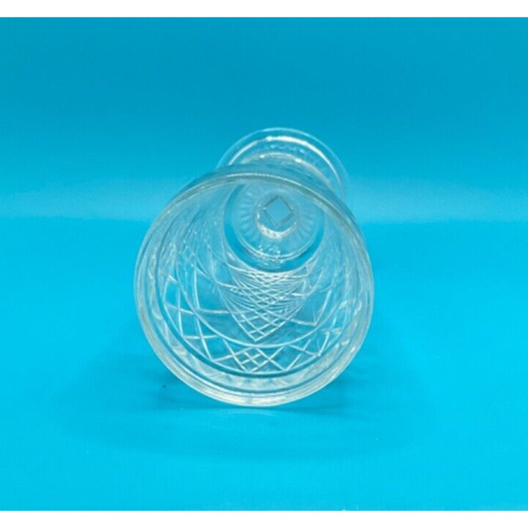 Vintage Grandma Core Hazel Atlas Ice Tea Glass  6" Embellished Pressed Glass - Picture 4 of 4